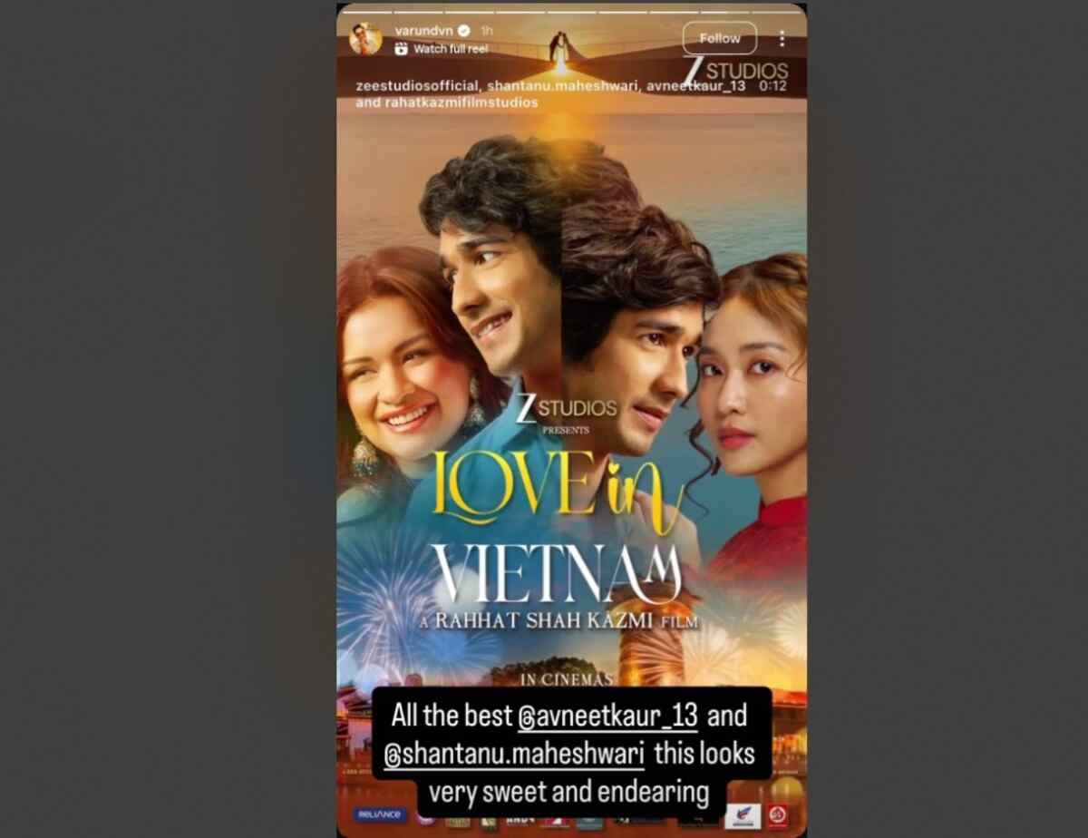 Varun Dhawan, Avneet Kaur, Shantanu Maheshwari, Love in Vietnam, Bollywood, movie release, celebrity support, Imtiaz Ali, romantic musical, new film