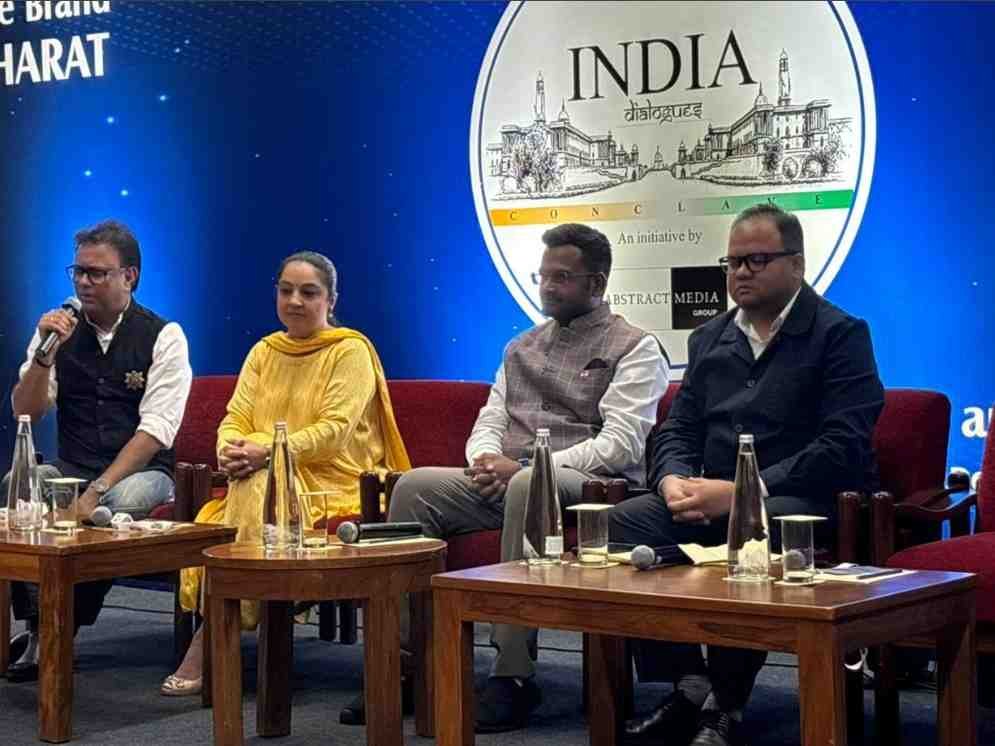 India Dialogue Conclave 2025, Brand Bharat, AI in governance India, Bansuri Swaraj AI, Mumtaz Patel speech, youth in politics India, Destination India book launch, political discourse India, women in Lok Sabha, smart cities India
