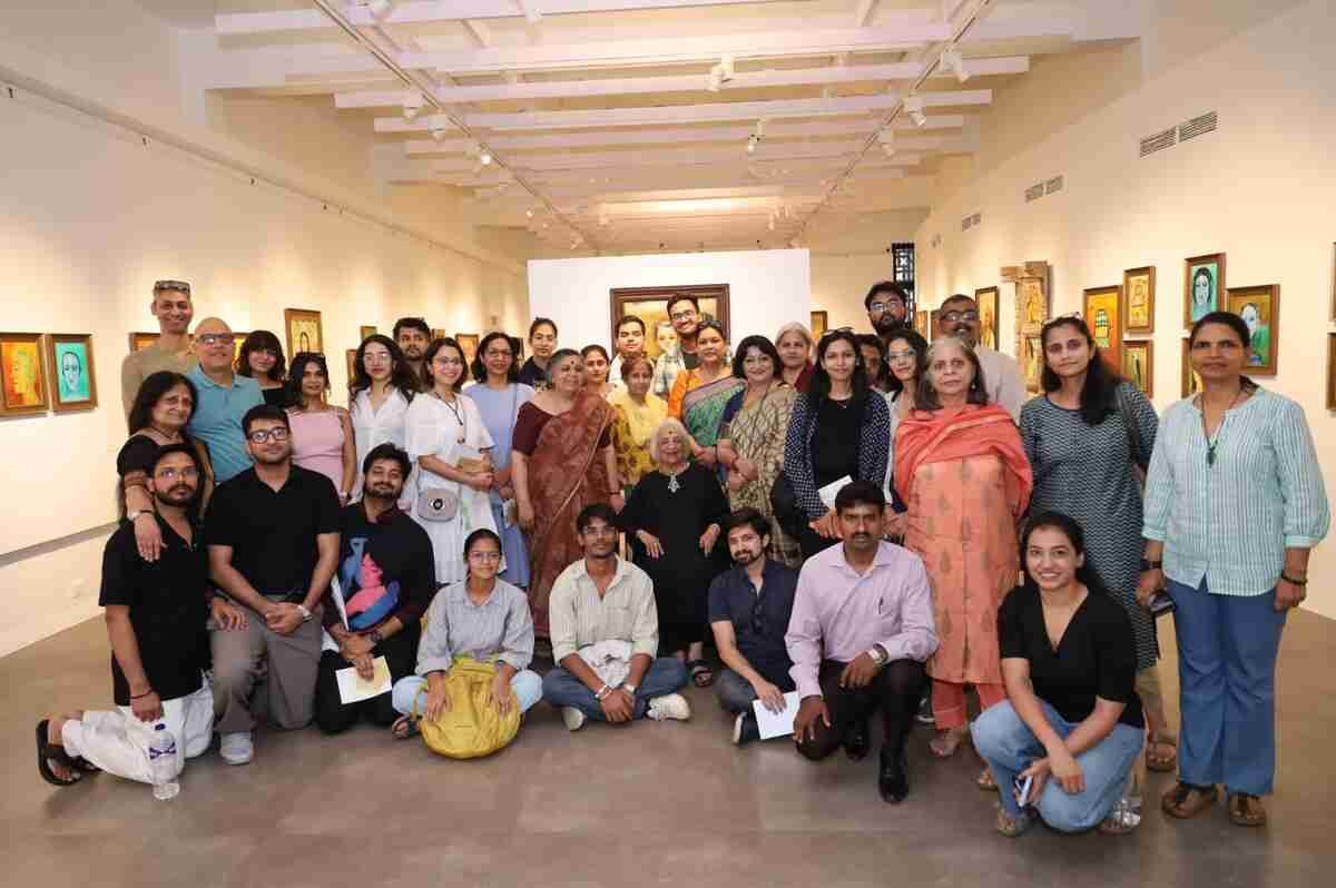 Anjolie Ela Menon exhibition, Revisitations Delhi, Uma Nair talk, Shridharani Gallery show, Vadehra Art Gallery event