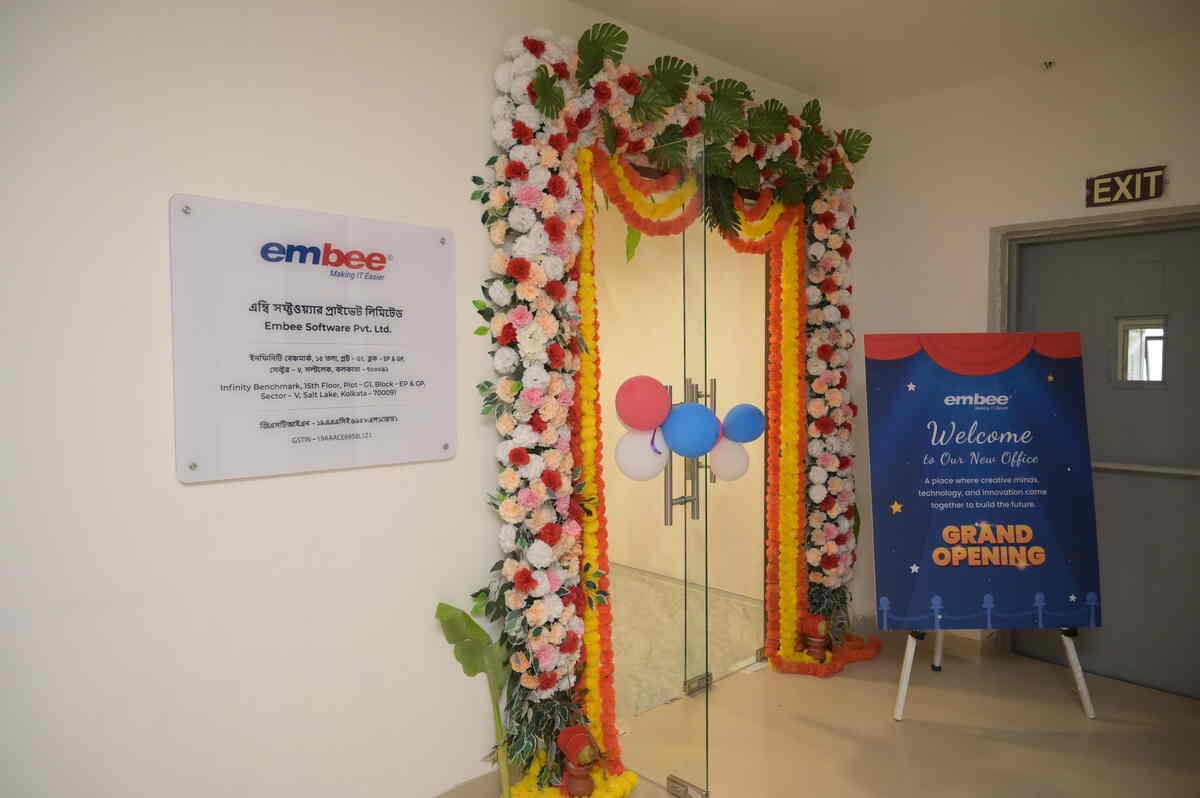 Embee Software Kolkata, IT company expansion India, Kolkata office launch, cloud services India, cybersecurity services